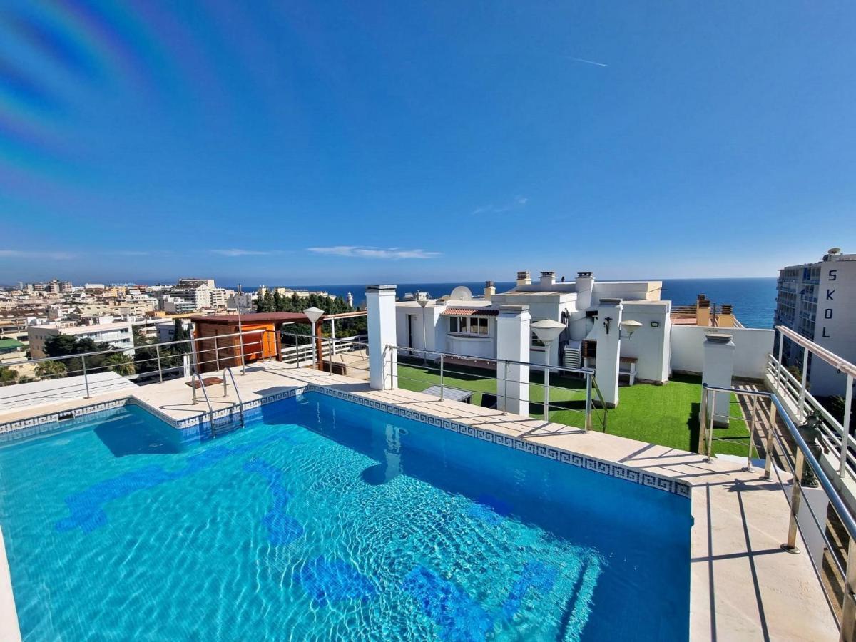 Penthouse With Private Pool, Hot Tub Jacuzzi With Sea Views And Chill-Out Zone, Close To The Sea มาร์เบยา ภายนอก รูปภาพ