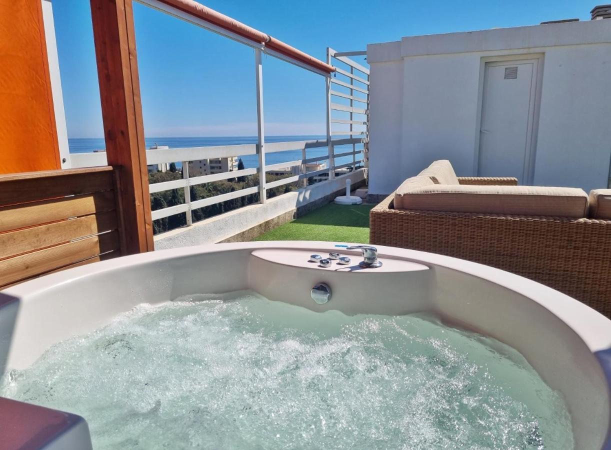 Penthouse With Private Pool, Hot Tub Jacuzzi With Sea Views And Chill-Out Zone, Close To The Sea มาร์เบยา ภายนอก รูปภาพ